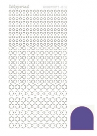 Hobbydots sticker serie 8 - Mirror - Purple