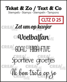 Tekst & Zo stempels, Divers 25 Crealies CLTZD25