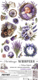 Craft O Clock Extras Set Flowers 15x30 cm Heritage Whispers CC-F39-HWS-11