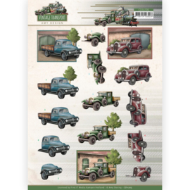 3D Cutting Sheet - Amy Design - Vintage Transport - Truck CD11705