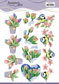 3D Cutting Sheet - Jeanine's Art - Tulips and Blossom CD11619