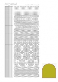 Hobbydots sticker nr 6 - Mirror - Yellow