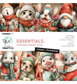 CCL-ES-CPP498 - CCL Collagepapierblok – Classic Christmas Essentials nr. 498