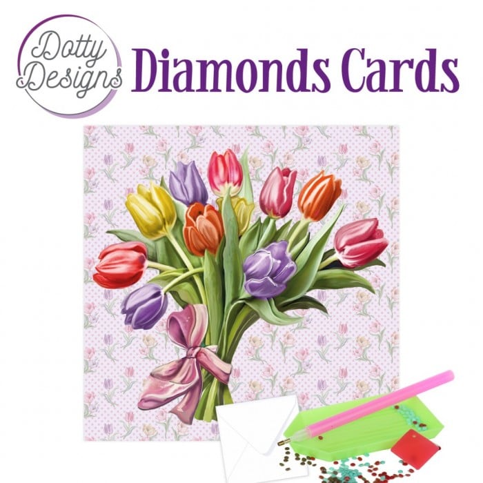Dotty Designs Diamond Cards - Tulip Dreams 1 DDDC1195