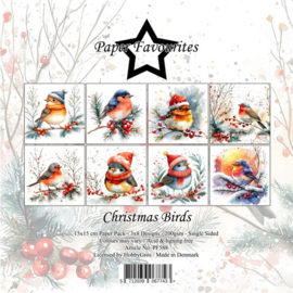 Paper Favourites 15x15 cm Christmas Birds PF588