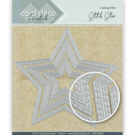 Card Deco Essentials Cutting Dies Stitch Star  CDECD0032 ca. 12,3 x 11,7 cm (3-delig)
