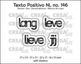 Texto Positivo stansen no. 146, lang leve lieve jij Crealies POSNL146