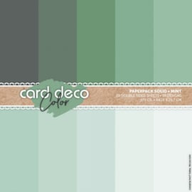 Card Deco Color Paperpack – Effen - Mint - A4 CDCPPA411001