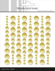 Enamel Dots Metallic Pale Gold Matte  SBA031