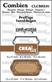 Combies Kerst no. 01, Stempels: 2 teksten + 1 tag/label & Stansen: 3 tags/labels.  CLCBKE01