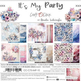 Craft O Clock Set of Papers 15x15 cm It's my Party CC-C75-IMP-10