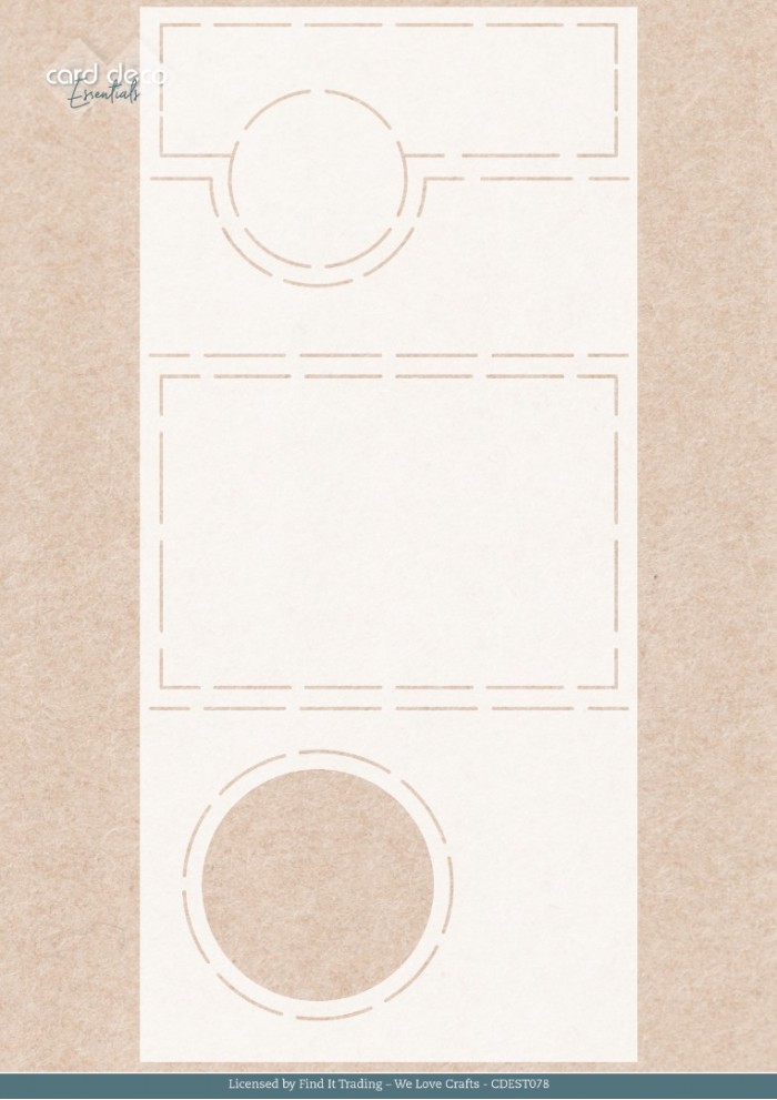 Stencil - Card Deco Essentials - Pastel Purple Christmas - Pastel Purple Card - A4    CDEST078