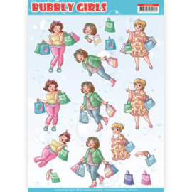 3D Knipvel - Yvonne Creations- Bubbly Girls - Shopping   CD11307