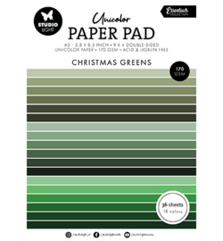 SL-ES-UPP206 - Paper Pad Christmas greens Essentials nr.206