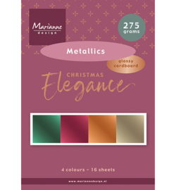 PK9225 - Papierblok – Christmas Elegance Metallics A5