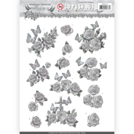 3D Pushout - Amy Design - Words of Sympathy - Sympathy Roses   SB10313