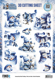 3D Cutting Sheet - Berries Beauties - Winter Gnome Wonders - Frosty Friends CD12546