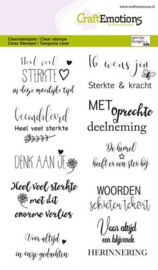 CraftEmotions clearstamps A6 - Condoleance (NL) 1341