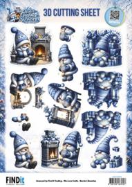3D Cutting Sheet - Berries Beauties - Winter Gnome Wonders - Winter Comforts CD12545