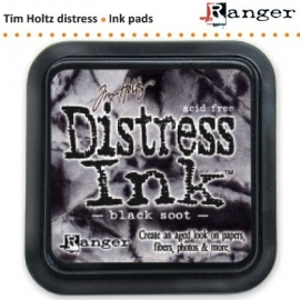 Tim Holtz distress ink pad black soot 19541