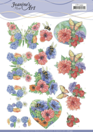 3D Cutting Sheet - Jeanine's Art - Summer Flowers  CD11493