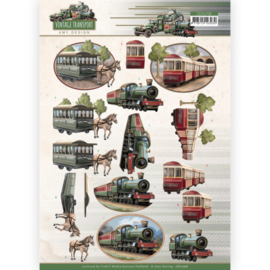 3D Cutting Sheet - Amy Design - Vintage Transport - Train  CD11706
