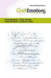 CraftEmotions clearstamps 6x7cm - Achtergrond tekst 5021
