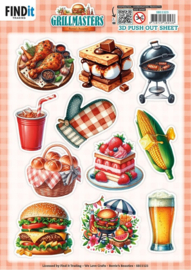 3D Pushout Sheet - Berries Beauties - Grillmasters - Assorti SB11123