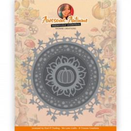 Dies - Yvonne Creations - Awesome Autumn - Autumn Cirlce YCD10324