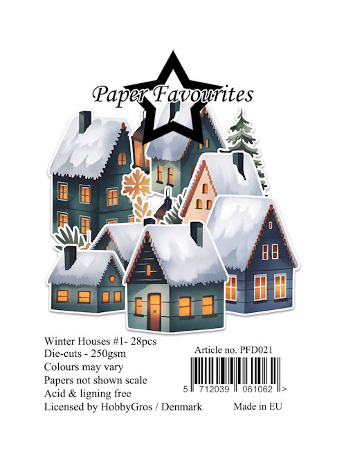 Paper Favourites Die-Cuts Winter Houses 1 PFD021