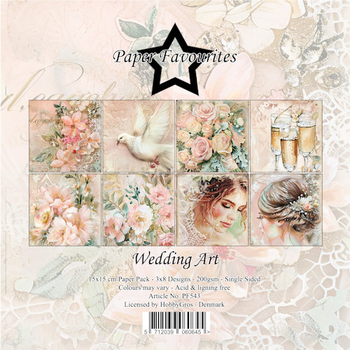 Paper Favourites 15x15 cm Wedding Art  PF543