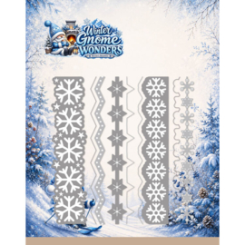 Dies - Berries Beauties - Winter Gnome Wonders - Snowflake Border BBD10143