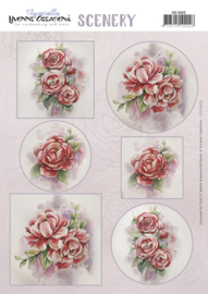 Scenery - Yvonne Creations - Aquarella - Wild Roses  CDS10050