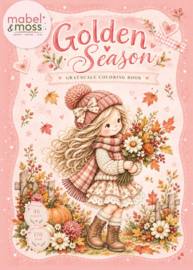 Mabel and Moss - Grayscale Coloring Book - Golden Season A4  MMCB10004