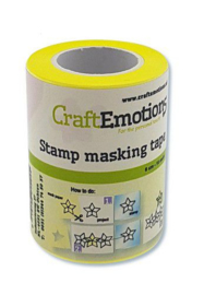 CraftEmotions stempel masking tape 6 cm - 7,5 meter