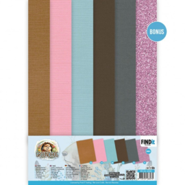 Linen Cardstock Pack - Berries Beauties - Groundhog - A4 BB-A4-10045