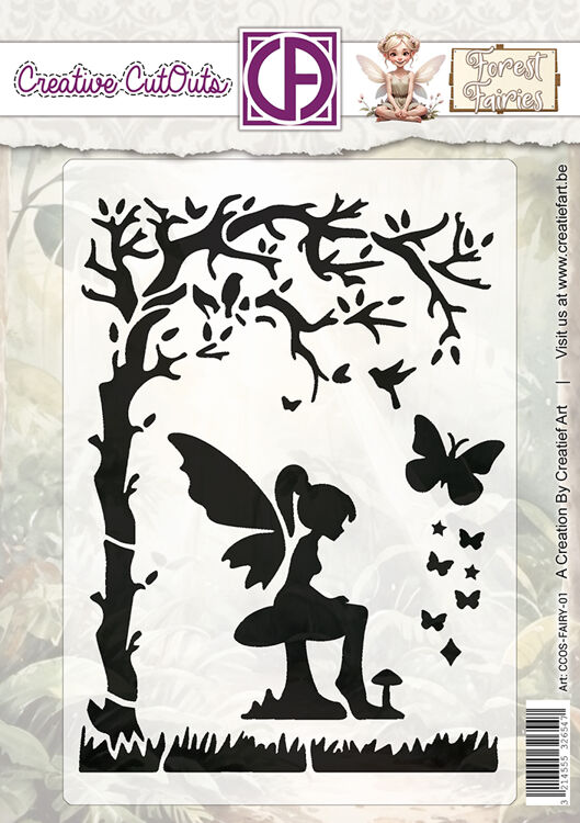 Forest Fairies Stencil - Magical Forest  CCOS-Fairy-01