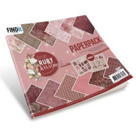 Paperpack - Precious Marieke - Ruby Christmas - Design PMPP10044