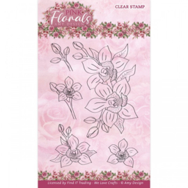 Clear Stamps - Amy Design - Pink Florals - Orchid ADCS10079