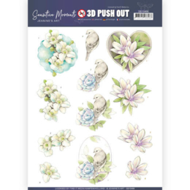 3D Push Out - Jeanine's Art - Sensitive Moments - Rose  SB10466