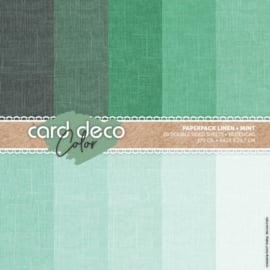 Card Deco Color Paperpack – Linnen - Mint - A4 CDCPPA412001