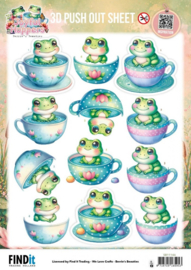3D Pushout Sheet - Berries Beauties - Joyful Hoppers - A Cup Of Frog SB11146