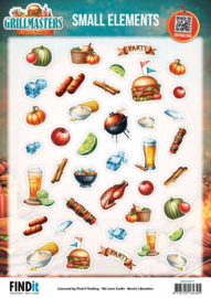 Cutting Sheet - Berries Beauties - Grillmasters - Small Elements CD12471