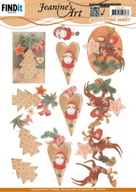 3D Cutting Sheets - Jeanine's Art - Orange Christmas CD11976