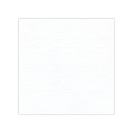 Linnenkarton - Oplegkaartjes - Wit Linnenpersing 240 grams verpakt per 25 stuks 12.8 x 12.8 cm