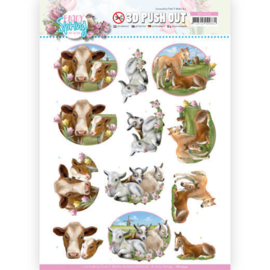 3D Push Out - Amy Design - Enjoy Spring - Farm Animals SB10542