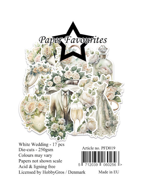Paper Favourites Die-Cuts White Wedding  PFD019