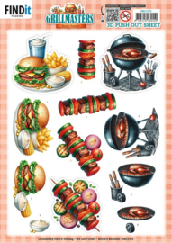 3D Pushout Sheet - Berries Beauties - Grillmasters - Flame Grilled Favorites  SB11125