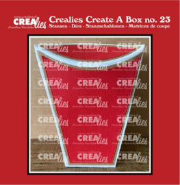Crealies Create A Box no. 23 Staande kussendoos CCAB23 10,5x13x5,5cm
