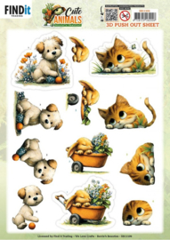 3D Pushout Sheet - Berries Beauties - Cute Animals - Garden Friends SB11106